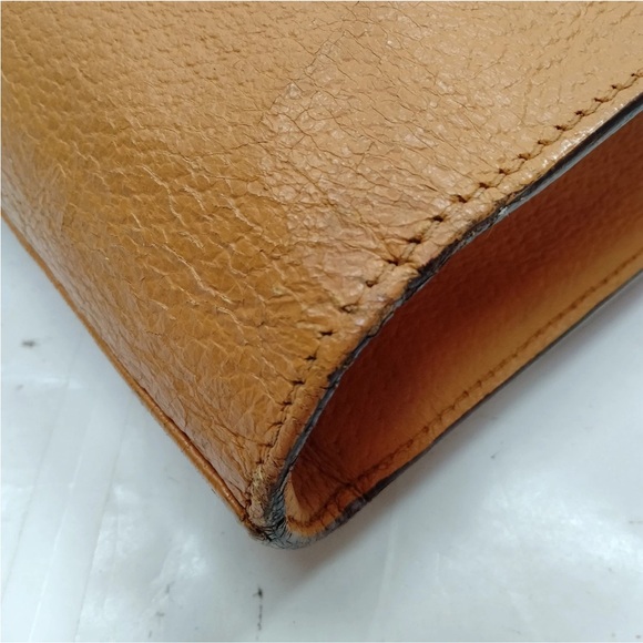 Gucci Bamboo Tan Leather Briefcase/Handbag - Picture 6 of 10